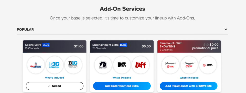 Attachment Details
Choose-add-on-services